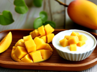 芒果与酸奶的完美搭档，健康美味的新吃法