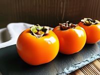 探索柿子与酸奶的完美搭配，黑巧点缀，健康美味新体验