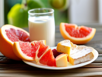 水果小百科，柚子与酸奶、奶酪的完美搭配