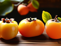 水果小百科识果，探索柿子的独特口感标签—偏甜