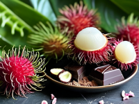 红毛丹的美味搭配，黑巧克力的完美搭档