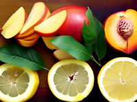 水果小百科，油桃的多种切法与柠檬片的快速制作技巧