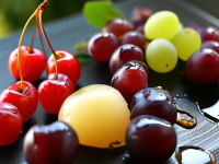 水果小百科，樱桃的多样切法与葡萄的快速去梗技巧