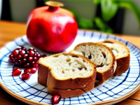 石榴的营养与搭配，全麦面包，健康美味新选择