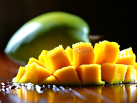 果小百科营养 芒果 果汁与整果 对比